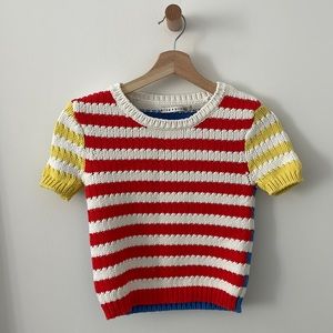 Alice and Olivia Multi colored sweater cropped |XS